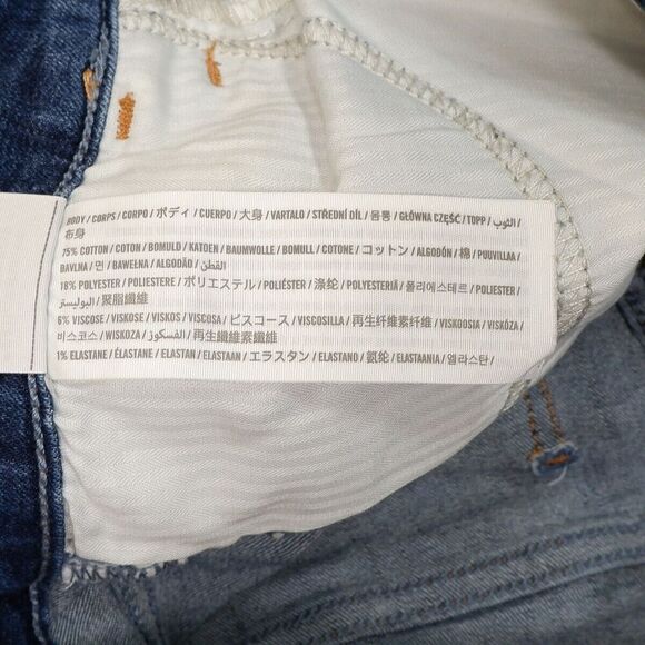 Hollister Jeans Juniors Size 3 Blue Mid Rise Super Skinny Distressed 27 x 28 - Picture 10 of 12